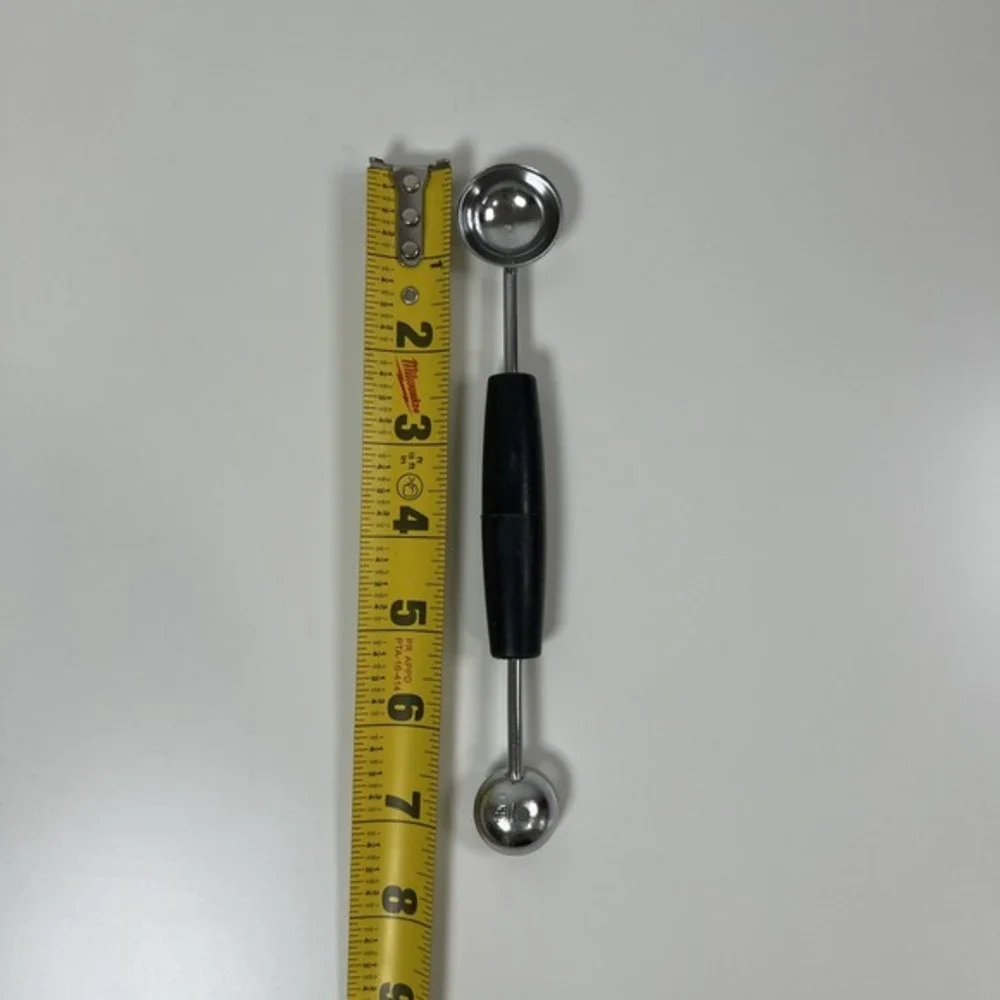 ECKO Melon Baller Scoop Vintage Kitchen Utensil, Black Handle, 2 Sizes, USA Made